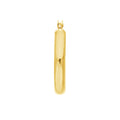 25mm x 4mm Polished Hoop Earrings