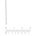 Sterling Silver 2.7mm D/C Rope Chain with Lobster Lock