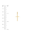 Polished Cross Pendant with Rounded Edges