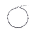 SS 3.5mm D/C Bead Adjustable Bracelet