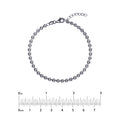 SS 3.5mm D/C Bead Adjustable Bracelet
