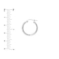 Pavé CZ Hoop Earrings