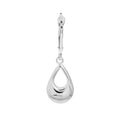 Puffy Teardrop Dangle Earrings on Leverback