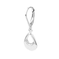 Puffy Teardrop Dangle Earrings on Leverback