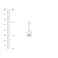 Puffy Teardrop Dangle Earrings on Leverback