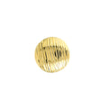 Ridged Button Stud Earrings on Post Back
