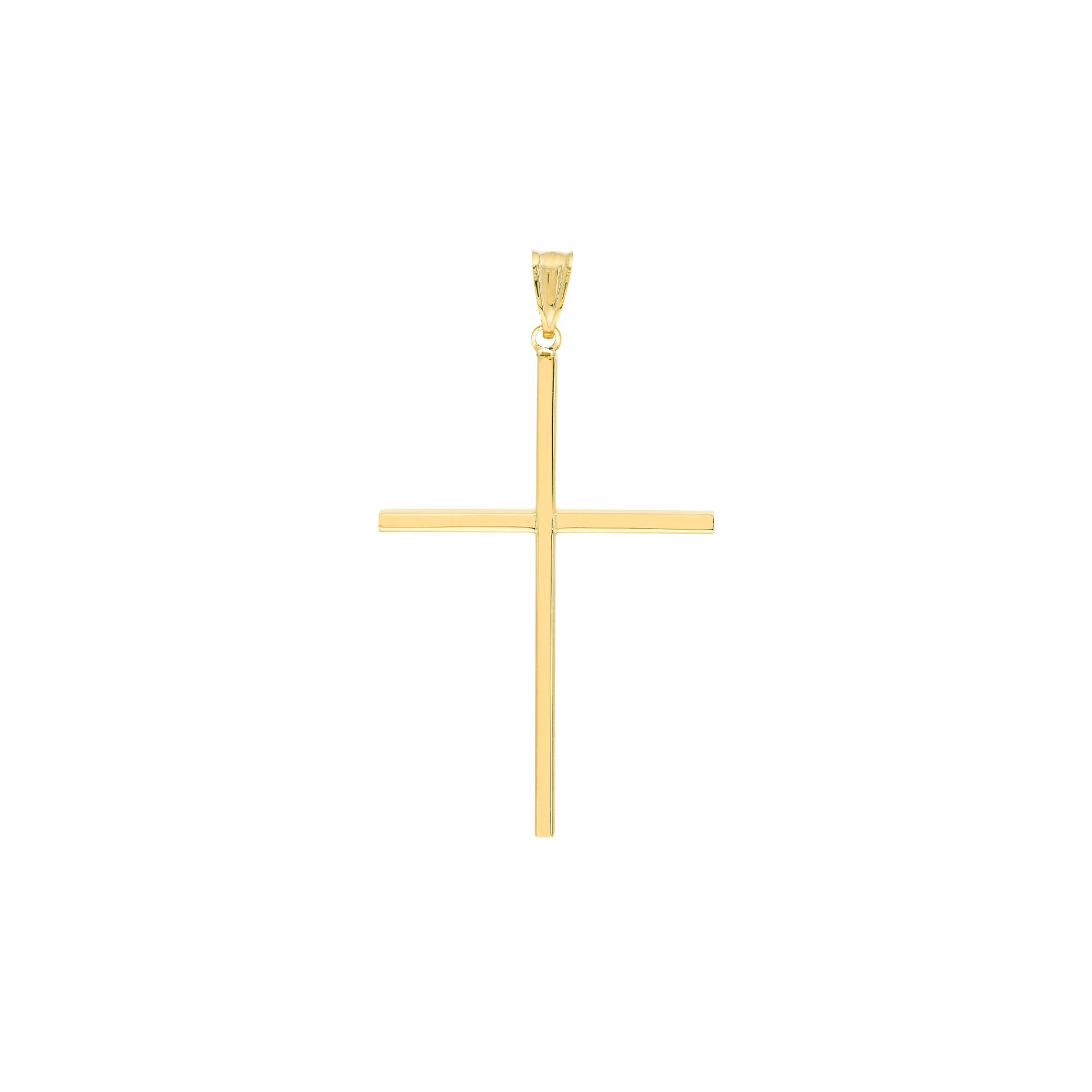 Large Polished Cross Pendant