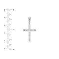 Reversible D/C and Polished Cross Pendant