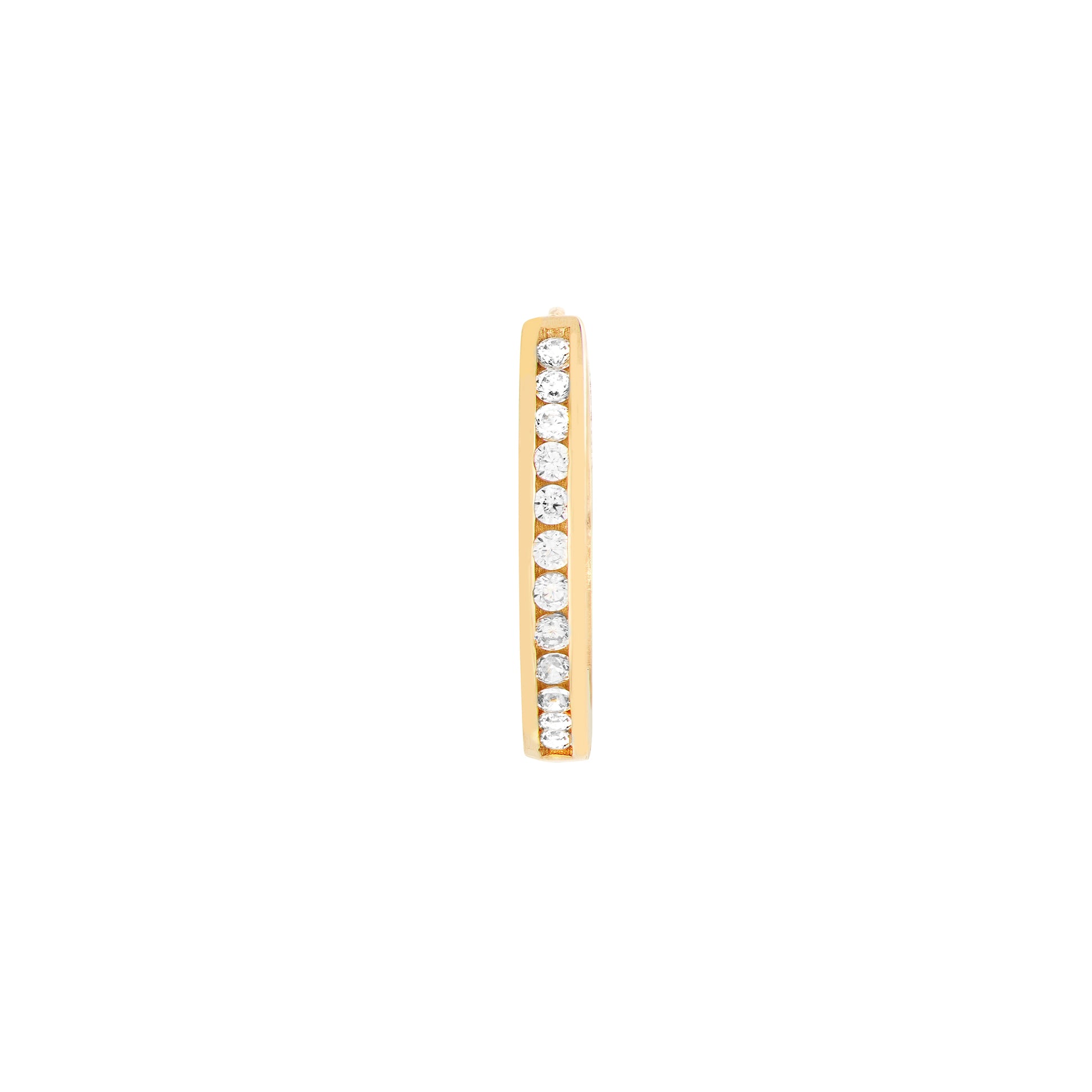 Reversible CZ Mini Hoop Earrings