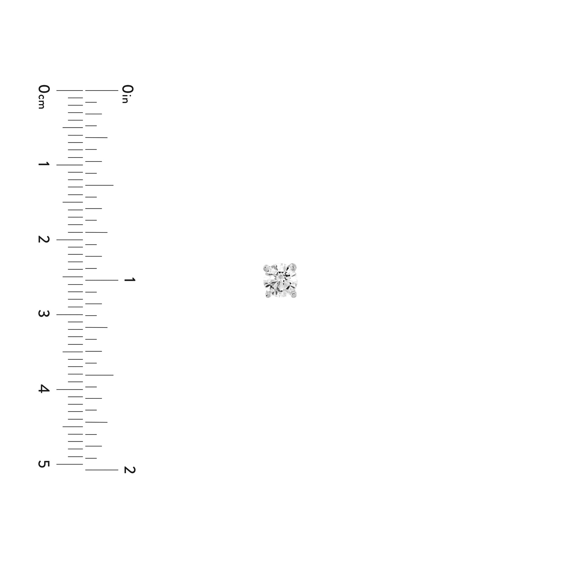 4.5mm CZ Stud Earrings