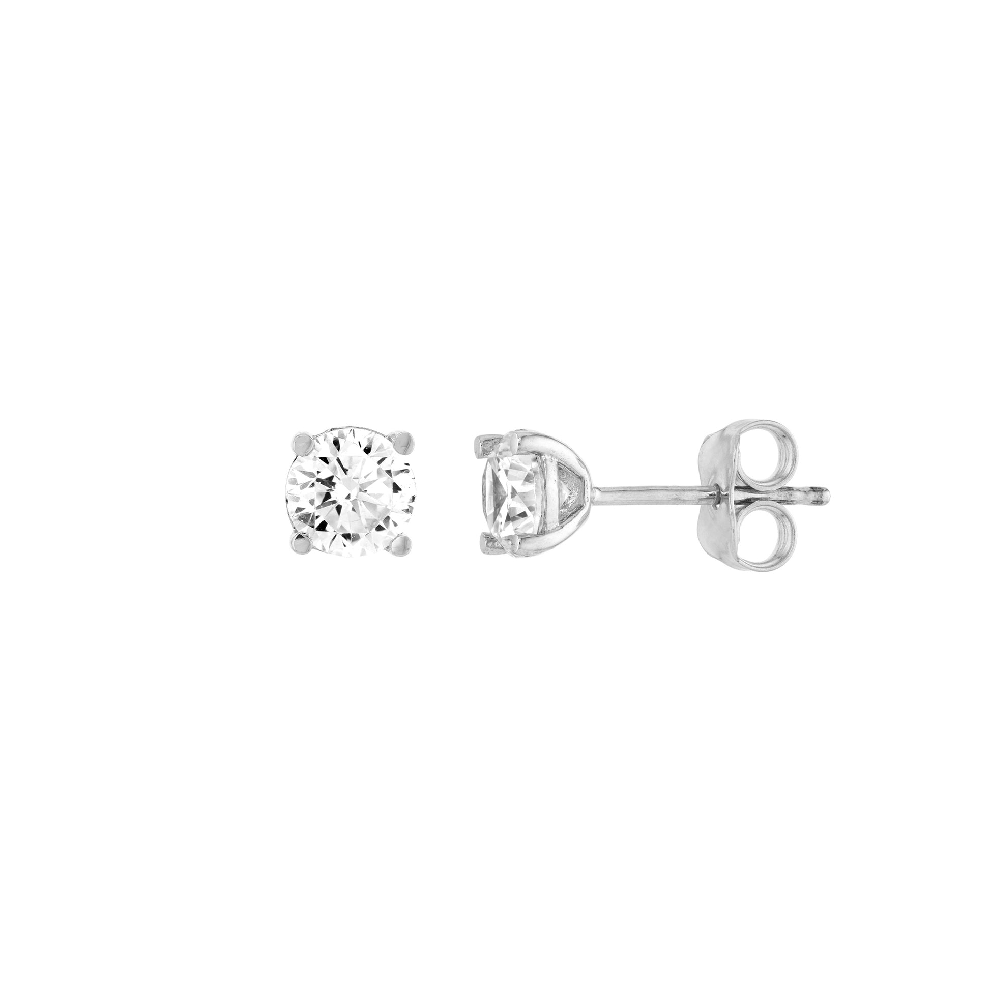 5.3mm CZ Stud Earrings