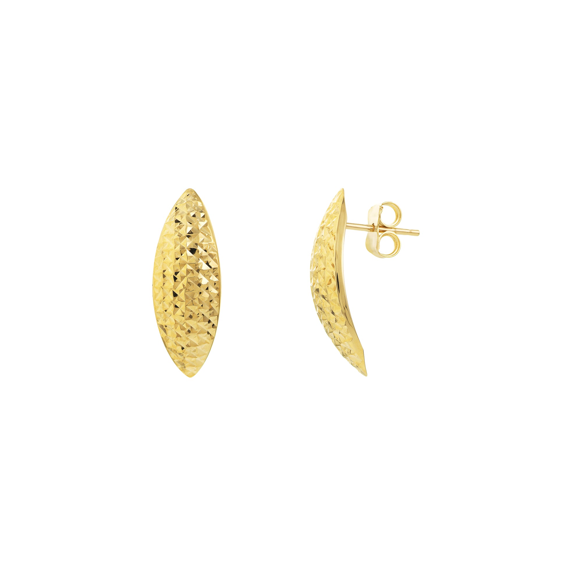 D/C Bombe Marquise Earrings on Post Back
