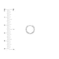 Diamond-Cut Front Hoop Earrings