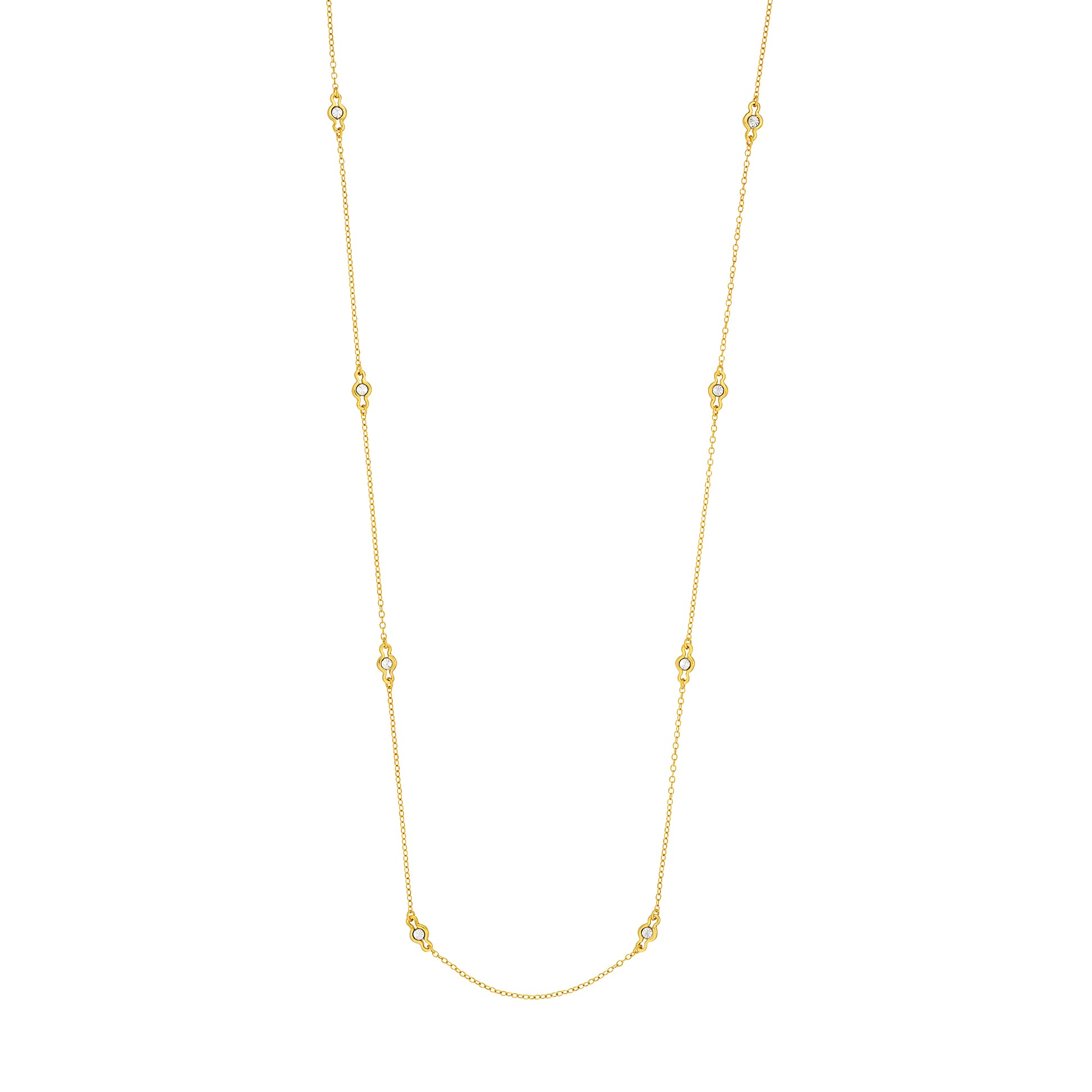 Long And Lovely Cable Illusion Station Necklace