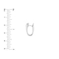 Tapered Oval Hoop Earrings