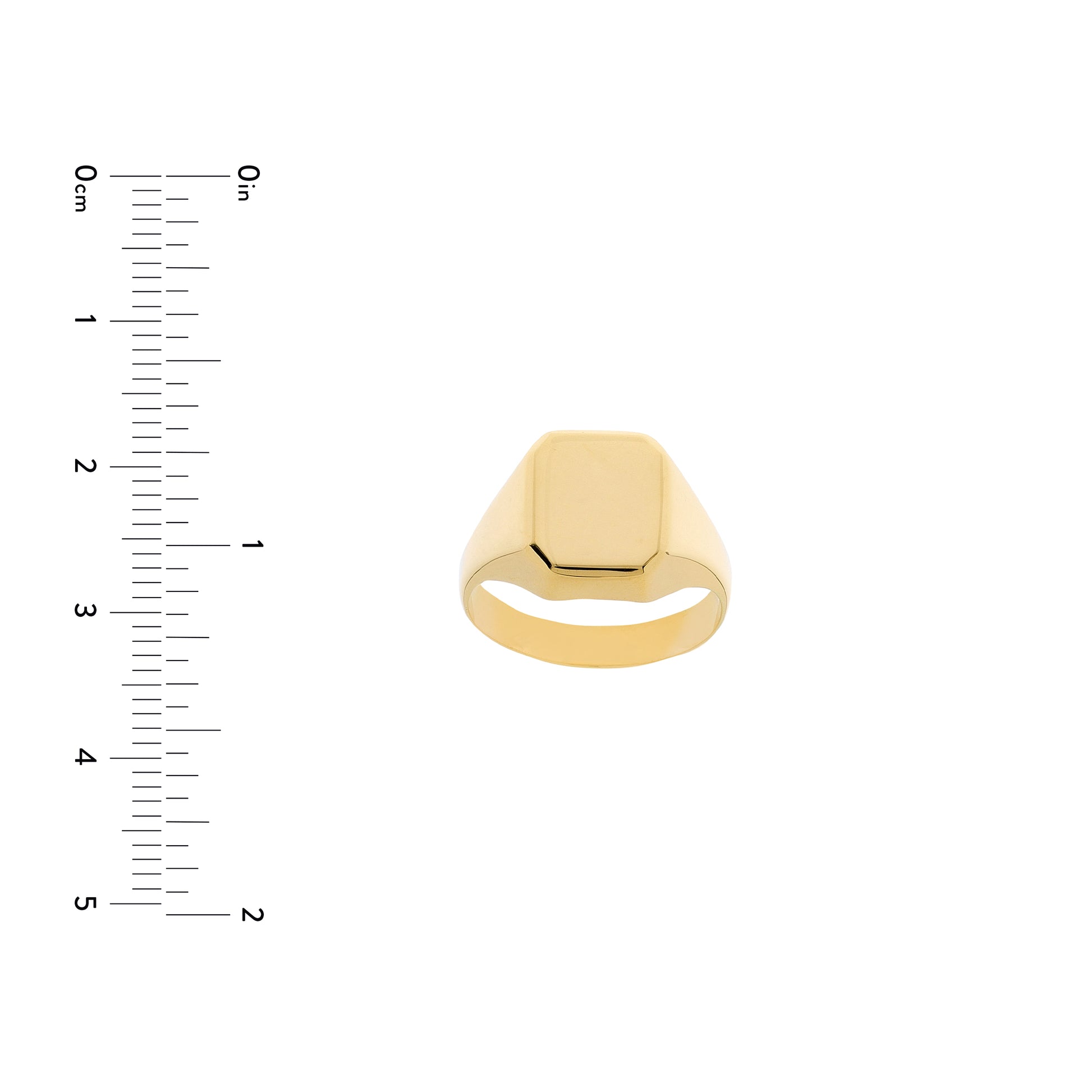 Engravable Rectangle Signet Ring