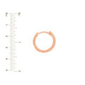 Square Tube Mini Hoop Earrings