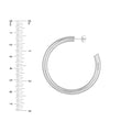 5mm x 50mm Tube Hoop Earrings