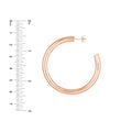 5mm x 50mm Tube Hoop Earrings
