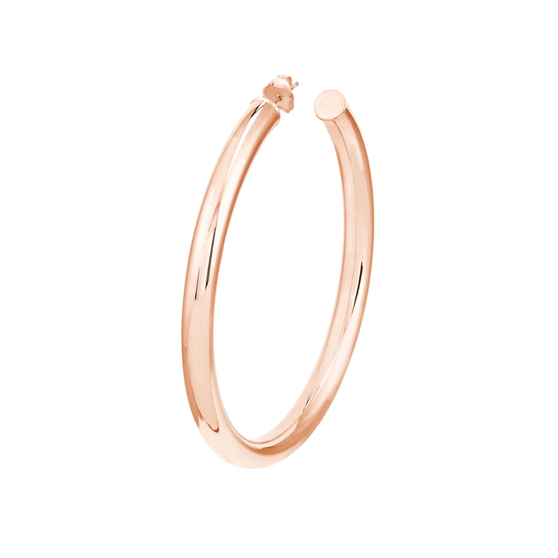 5mm x 60mm Tube Hoop Earrings