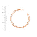 5mm x 60mm Tube Hoop Earrings