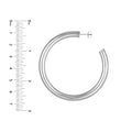 6mm x 60mm Tube Hoop Earrings