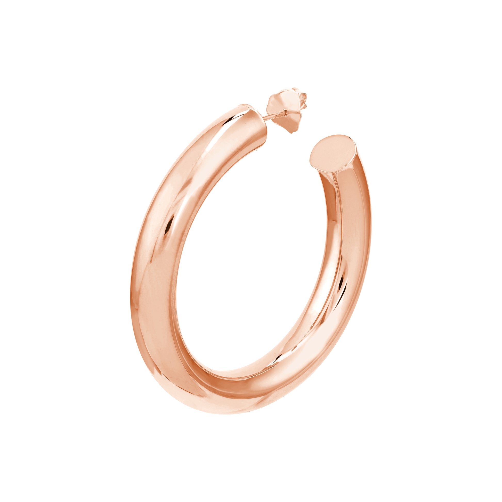 6mm x 40mm Tube Hoop Earrings