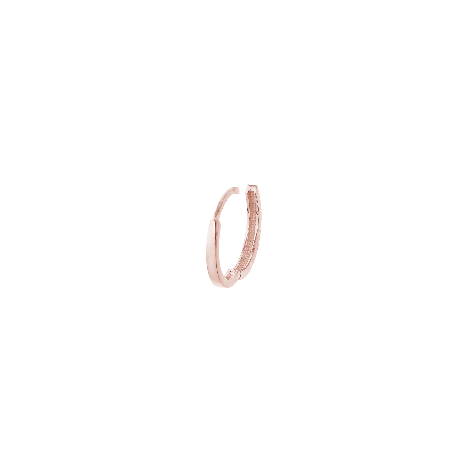 14.25mm Square Wire Hoop Earrings