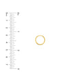 14.25mm Square Wire Hoop Earrings