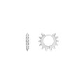 Spike Design Huggie Earrings