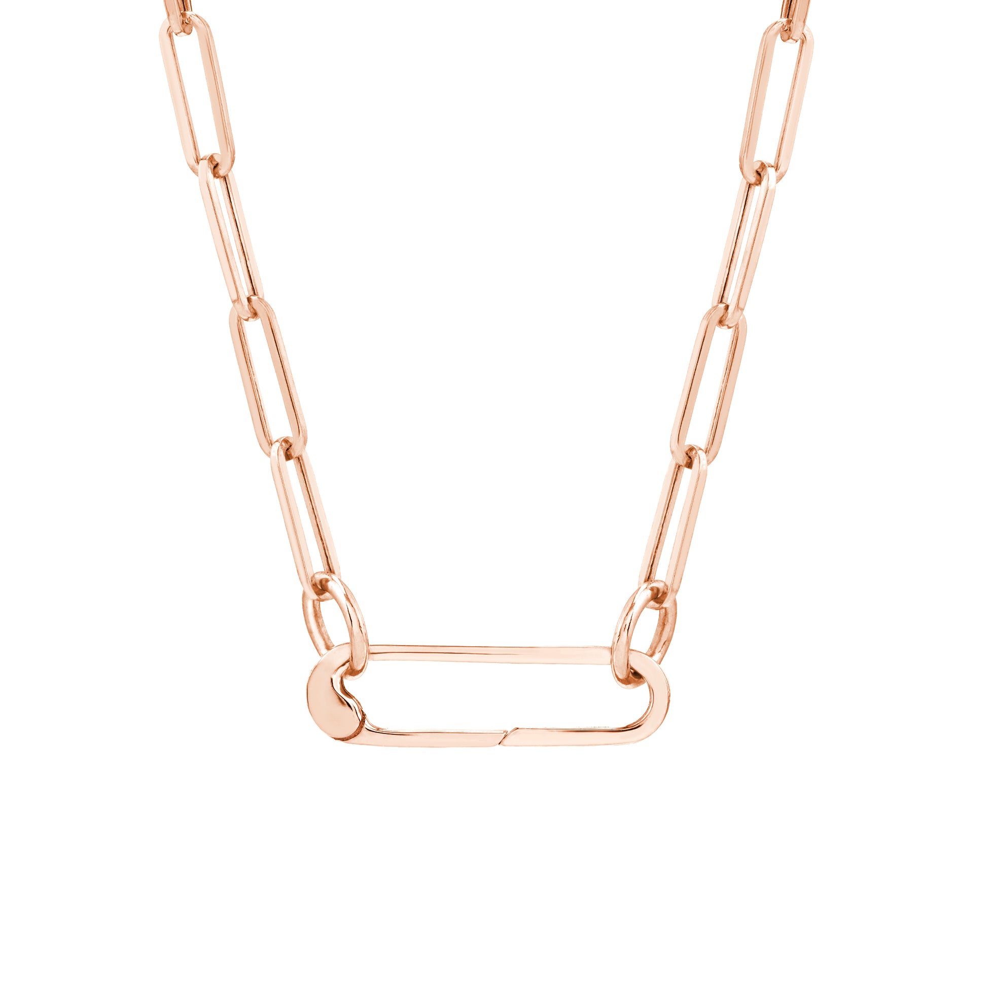 Square Wire Oval Designer Push Lock