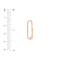 Square Wire Oval Designer Push Lock