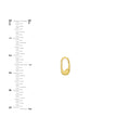 Mini Oval Push Lock Clasp
