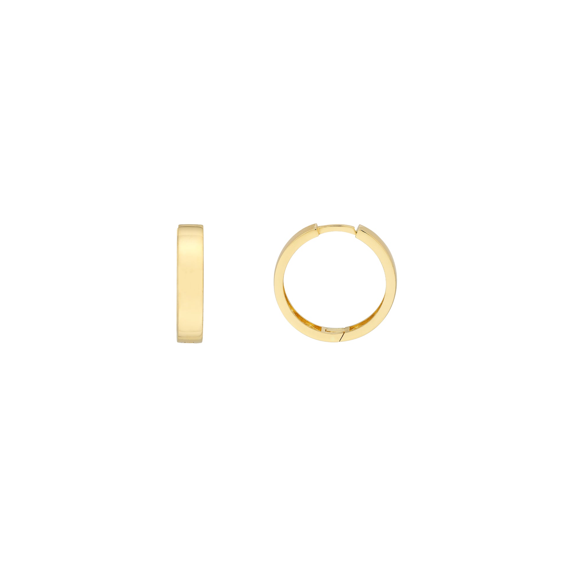 Large Round Hoop Earrings