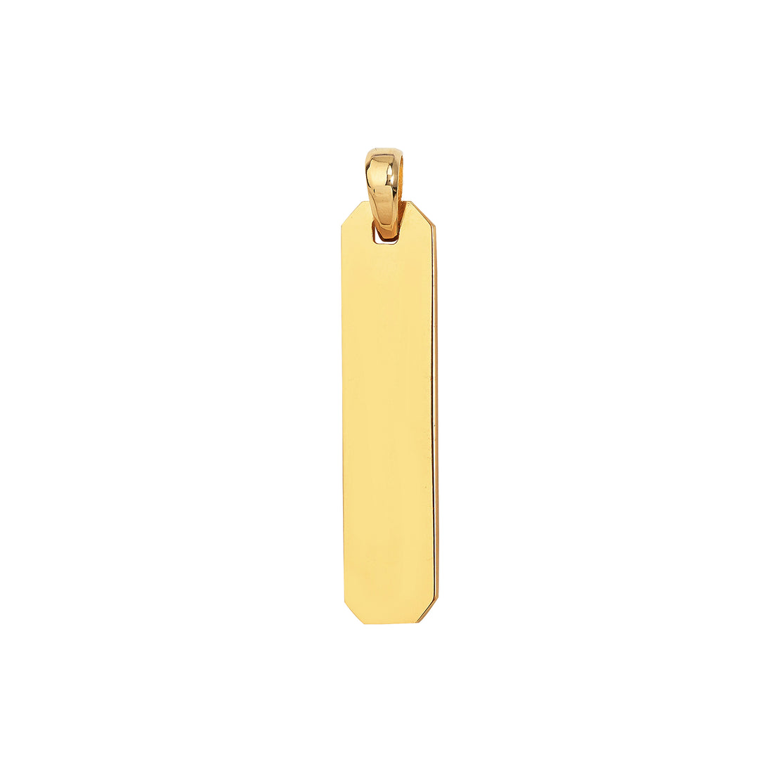 Fancy Elongated Octagon Bar Pendant