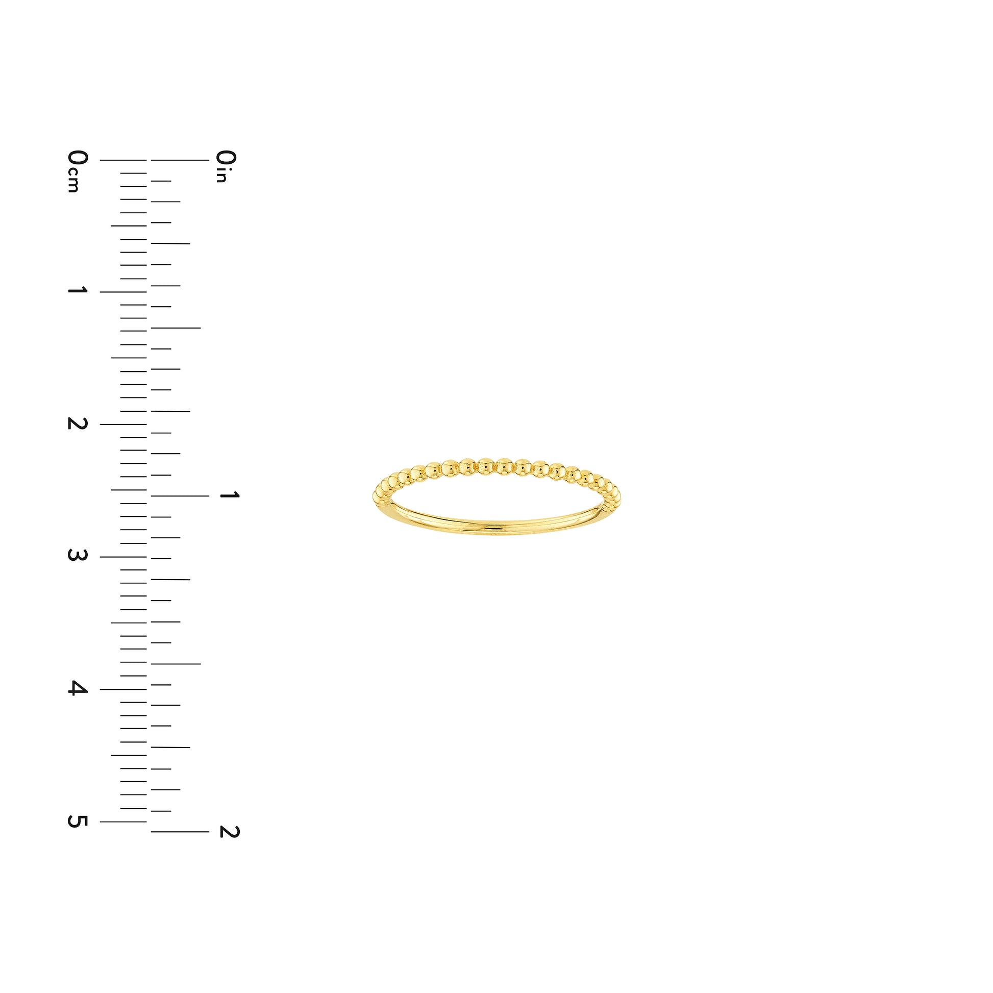 Beaded Single Row Ring