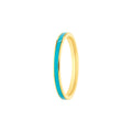 Turquoise Enamel Band Ring