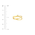 Diamond Crossover Ring