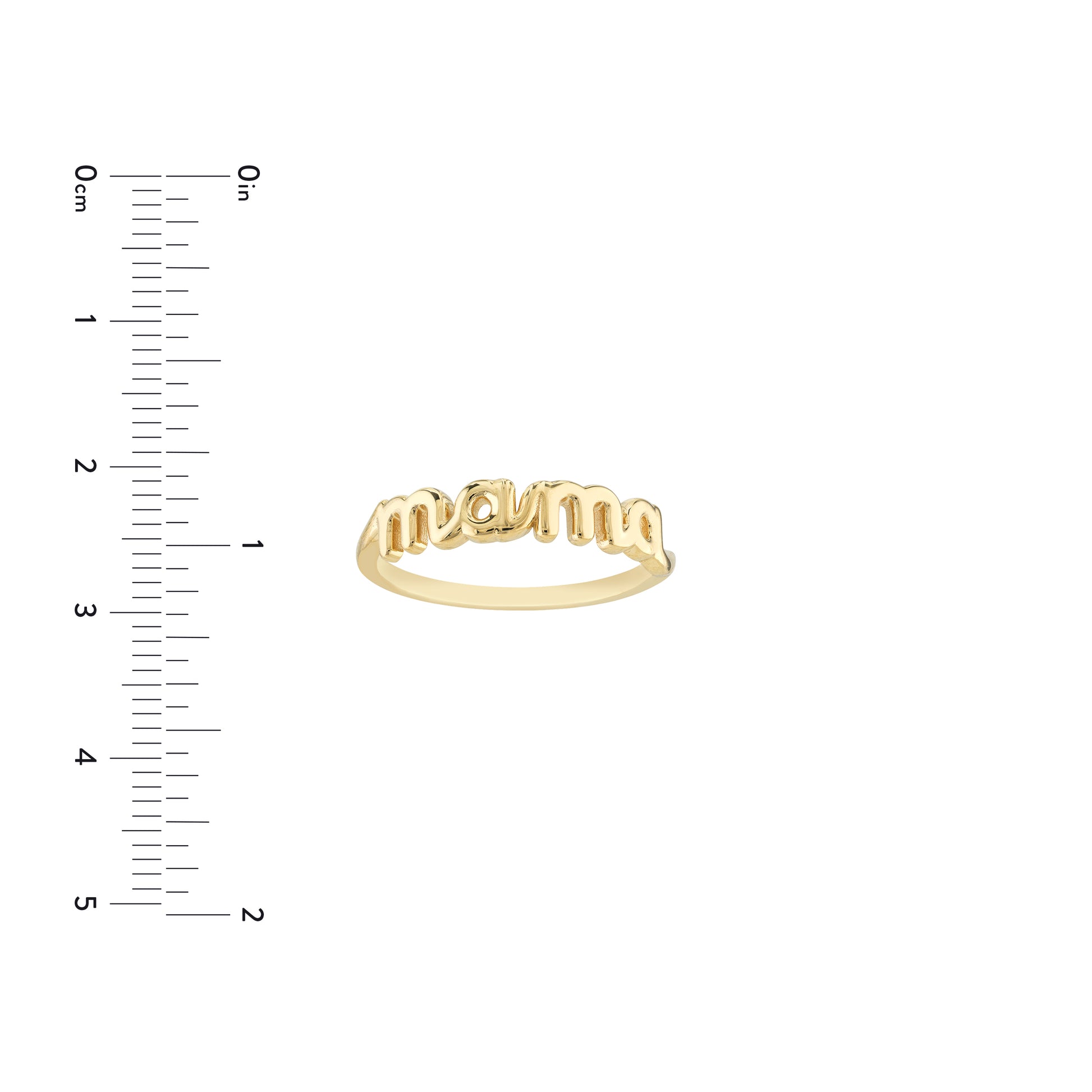 Cursive Mama Ring