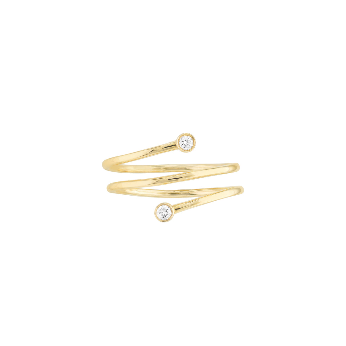 Diamond Wrap Around Bypass Ring