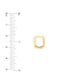 12mm Oblong Polished Mini Hoops