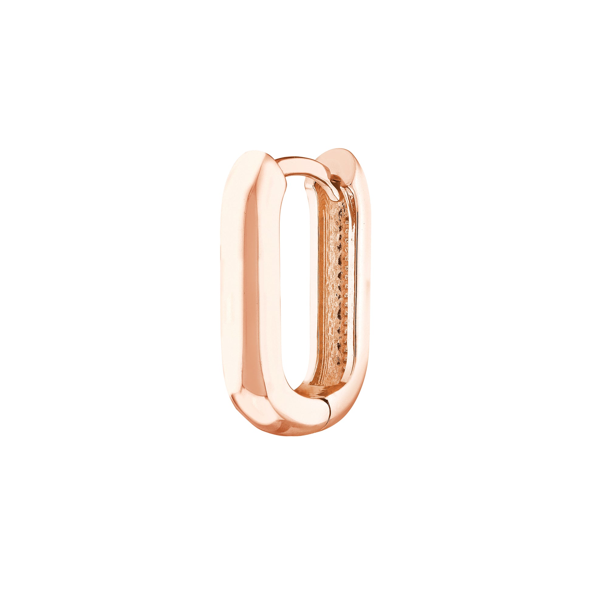 15mm Oblong Polished Mini Hoops