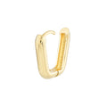 15mm Oblong Polished Mini Hoops