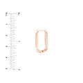 20mm Oblong Polished Mini Hoops