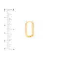 20mm Oblong Polished Mini Hoops