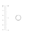 Medium Ribbed Polished Hoops