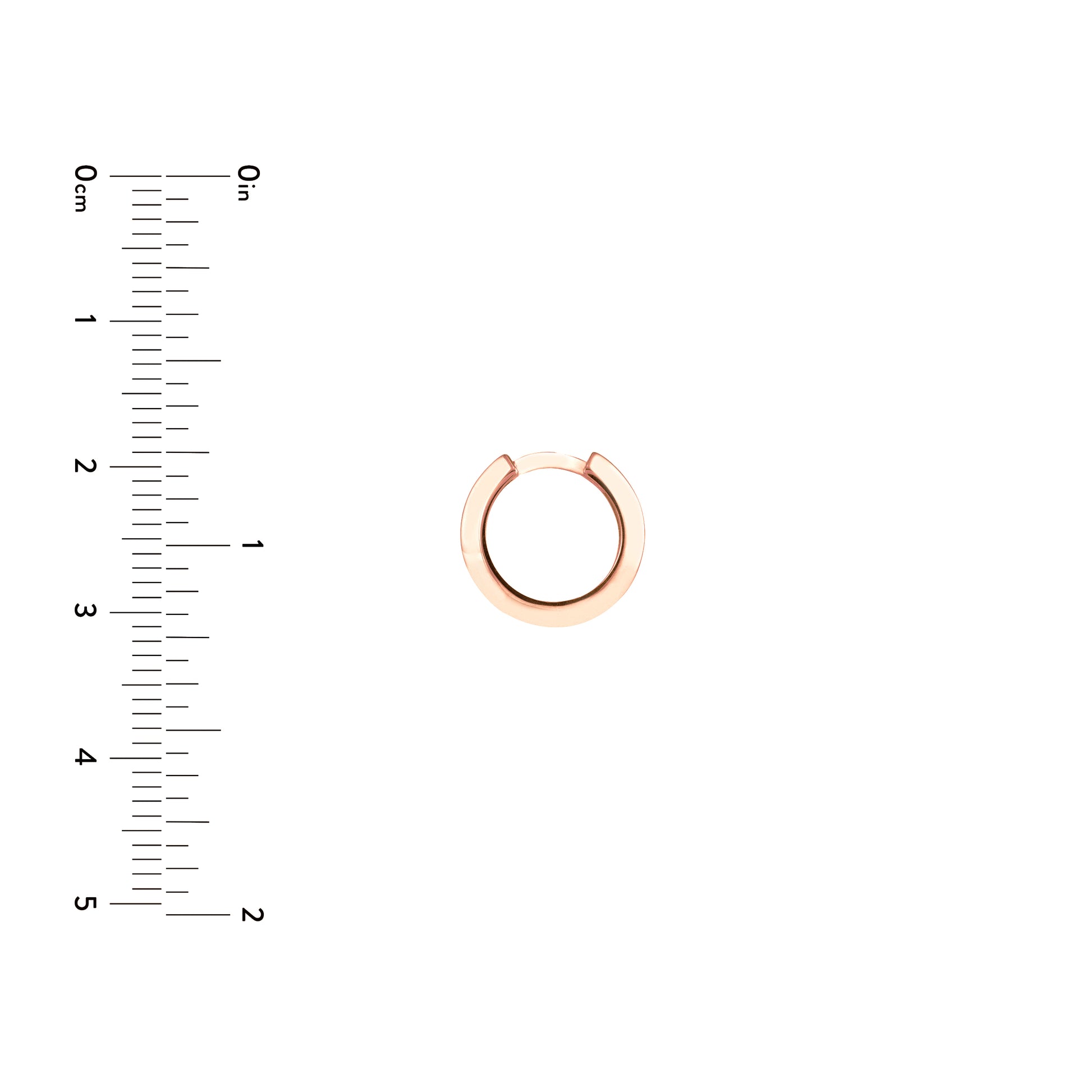 Knife Edge Polished Mini Hoops
