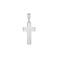 Small Polished Grooved Cross