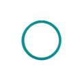 Diamond Bezel on Teal Enamel Band