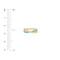 Diamond and Neon Blue Enamel X Ring